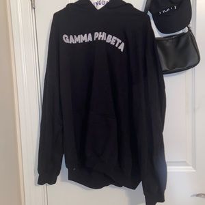 Black Gamma Phi Beta Sorority Hoodie Size XXL